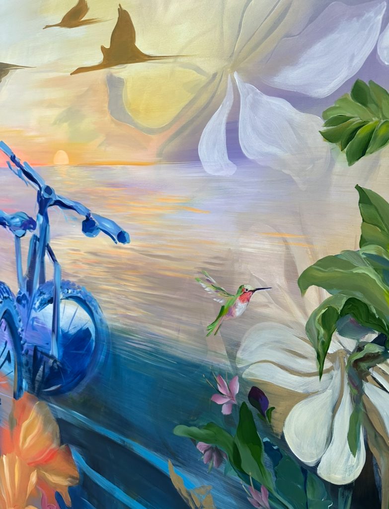 Threefold Bakery mural detail