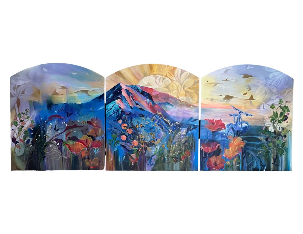 Threefold Bakery mural detail