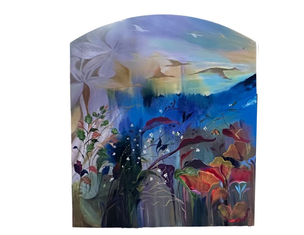 Threefold Bakery mural detail