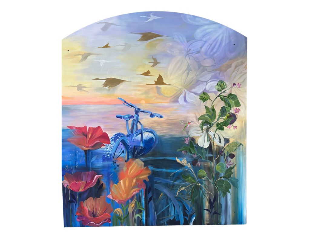 Threefold Bakery mural detail